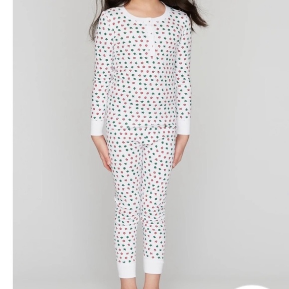 Roller Rabbit Kids Starry Night Christmas Holiday Pajamas Set White Red Green 2T - Picture 16 of 16